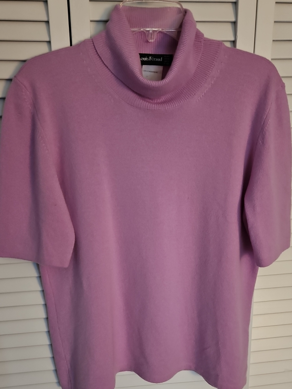 LOUIS FERAUD ITALIAN LAVENDER CASHMERE SWEATER SZ 14